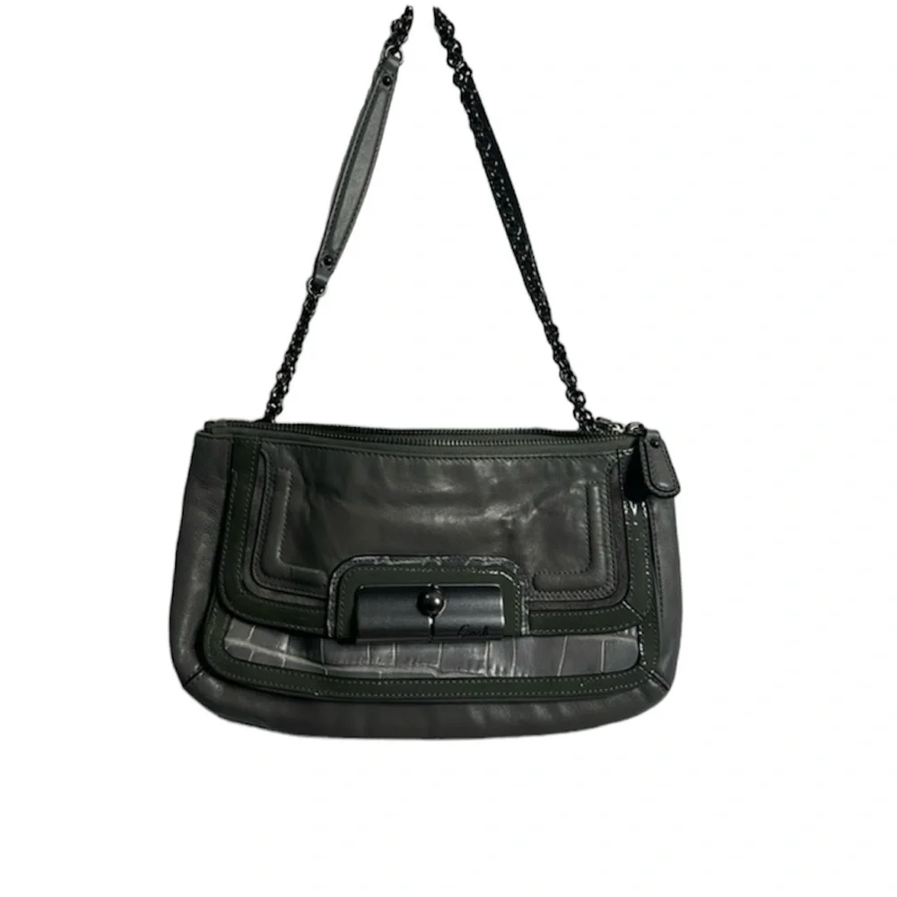 Coach Kristin gray shoulder bag siz medium